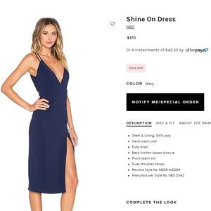 Navy Blue "Shine On" Dress by NBD
